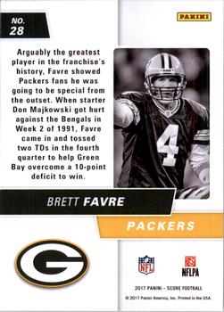 2017 Score - Signal Callers #28 Brett Favre Back