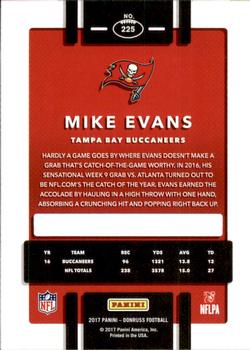 2017 Donruss #225 Mike Evans Back