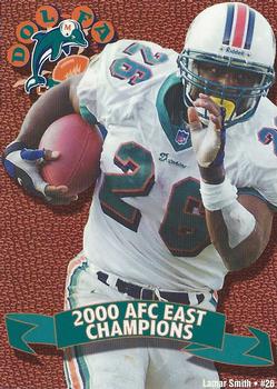 2001 Miami Dolphins Dol-Fan Club #NNO Lamar Smith Front