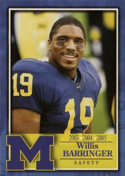 2002 TK Legacy Michigan Wolverines #L157 Willis Barringer Front