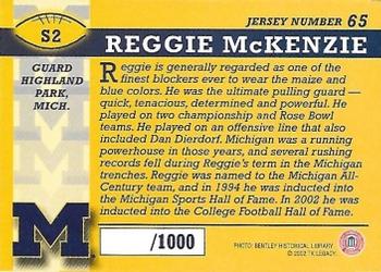 2002 TK Legacy Michigan Wolverines - All Century Team #S2 Reggie McKenzie Back