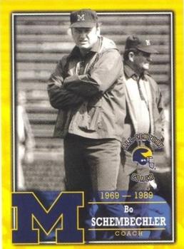 2002 TK Legacy Michigan Wolverines - All Century Team #S7 Bo Schembechler Front