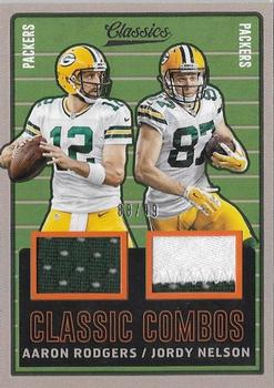 2017 Panini Classics - Classic Combos Memorabilia #CC-AJ Aaron Rodgers / Jordy Nelson Front