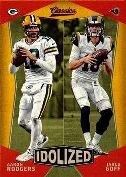 2017 Panini Classics - Idolized Gold #16 Aaron Rodgers / Jared Goff Front