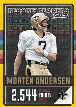 2017 Panini Classics - Record Breakers Gold #16 Morten Andersen Front