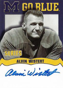 2002 TK Legacy Michigan Wolverines - Go Blue Autographs #MGB13 Alvin Wistert Front