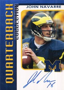 2002 TK Legacy Michigan Wolverines - Quarterback Club Autographs #QB16 John Navarre Front