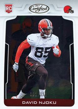 2017 Panini Certified #168 David Njoku Front