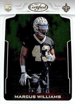2017 Panini Certified #176 Marcus Williams Front