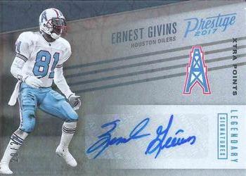 2017 Panini Prestige - Legendary Signatures Xtra Points Platinum #6 Ernest Givins Front