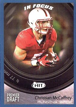 2017 SAGE HIT - Blue #127 Christian McCaffrey Front