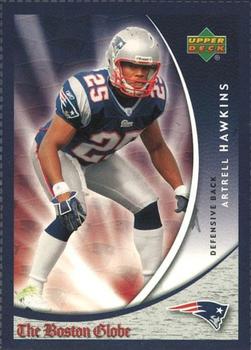 2006 Upper Deck Boston Globe New England Patriots #11 Artrell Hawkins Front