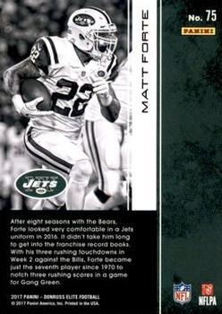 2017 Donruss Elite - Aspirations #75 Matt Forte Back