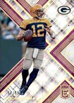 2017 Donruss Elite - Purple #35 Aaron Rodgers Front