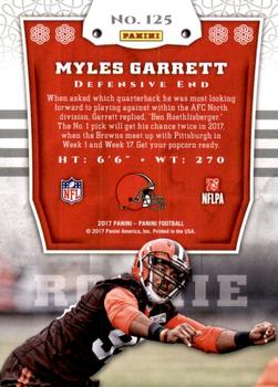 2017 Panini - Chivalry #125 Myles Garrett Back