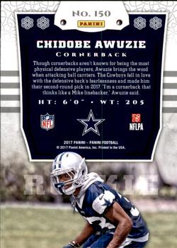 2017 Panini - Chivalry #150 Chidobe Awuzie Back