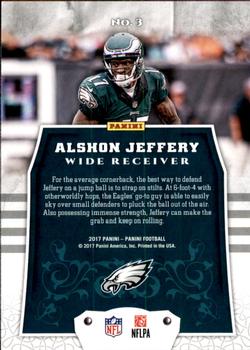 2017 Panini - Knight’s Templar Foil #3 Alshon Jeffery Back