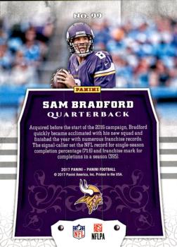 2017 Panini - Knight’s Templar Foil #99 Sam Bradford Back