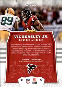 2017 Panini - Red #44 Vic Beasley Jr. Back