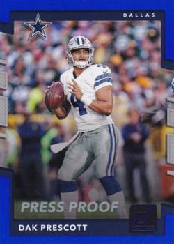 2017 Donruss - Press Proof Blue #39 Dak Prescott Front