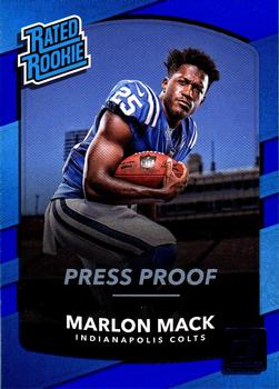 2017 Donruss - Press Proof Blue #302 Marlon Mack Front