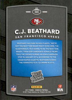 2017 Donruss - Press Proof Blue #320 C.J. Beathard Back