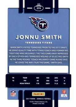 2017 Donruss - Press Proof Gold #374 Jonnu Smith Back