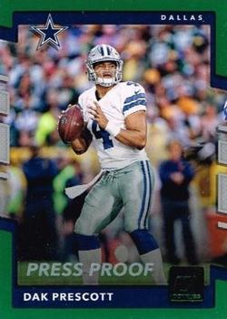 2017 Donruss - Press Proof Green #39 Dak Prescott Front