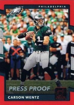 2017 Donruss - Press Proof Red #79 Carson Wentz Front