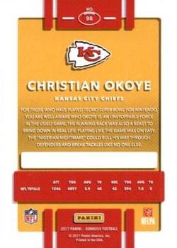 2017 Donruss - Press Proof Red #98 Christian Okoye Back