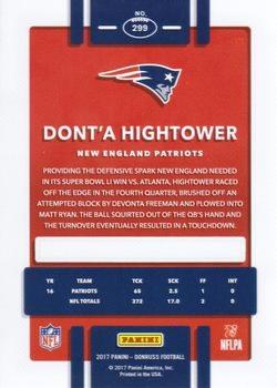 2017 Donruss - Press Proof Red #299 Dont'a Hightower Back