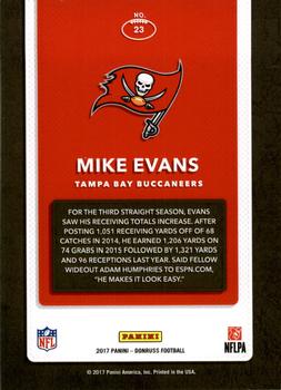 2017 Donruss - Dominators #23 Mike Evans Back