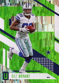 2017 Panini Unparalleled - Lime Green #100 Dez Bryant Front