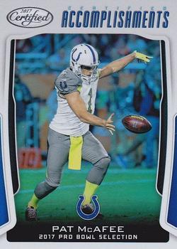 2017 Panini Certified - Certified Accomplishments #CA-PM Pat McAfee Front