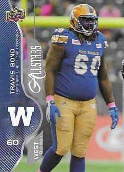 2017 Upper Deck CFL #141 Travis Bond Front