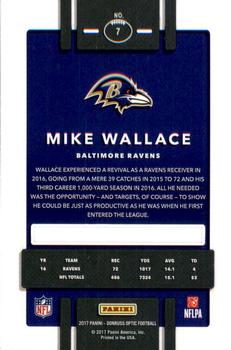 2017 Donruss Optic #7 Mike Wallace Back