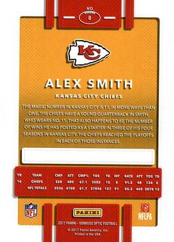 2017 Donruss Optic #8 Alex Smith Back