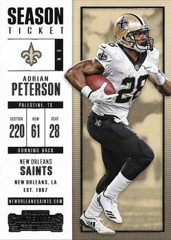 2017 Panini Contenders #8 Adrian Peterson Front