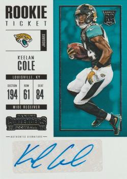 2017 Panini Contenders #293 Keelan Cole Front
