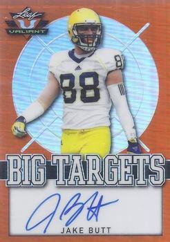 2017 Leaf Valiant - Big Targets Autograph Orange #BT-JB1 Jake Butt Front