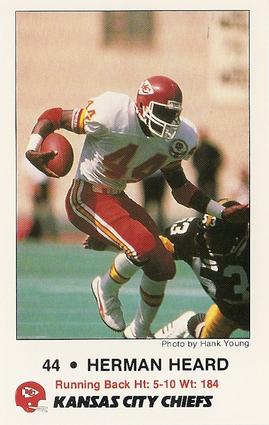 1985 Kansas City Chiefs Police #2 Herman Heard Front