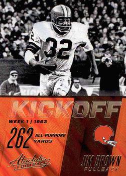 2017 Panini Absolute - Kickoff Retail #16 Jim Brown Front