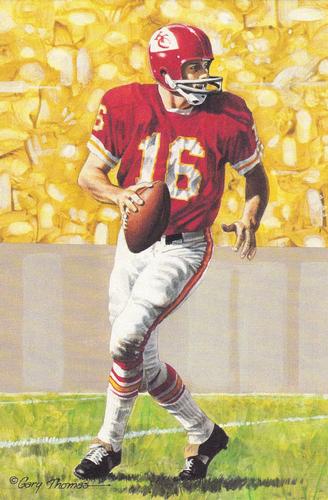 1990 Goal Line Hall of Fame Art Collection #38 Len Dawson Front
