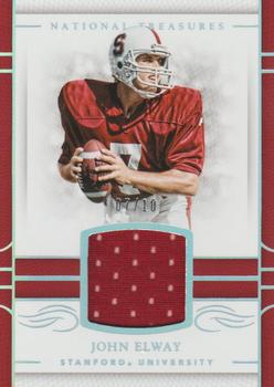 2017 Panini National Treasures Collegiate - Materials Silver #38 John Elway Front