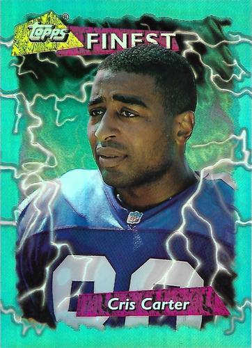 1995 Finest Pro Bowl Jumbos - Refractors #3 Cris Carter Front