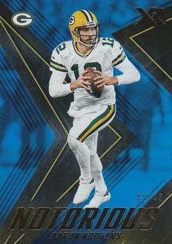 2017 Panini XR - Notorious Blue #NOT-AR Aaron Rodgers Front