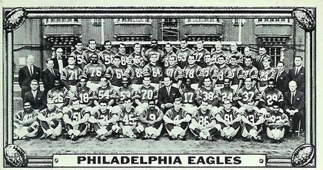 1968 Topps Test Team Patches - Team Photos #25 Philadelphia Eagles Front