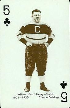 1963 Stancraft Playing Cards - Green Backs #5♣ Wilbur Henry Front