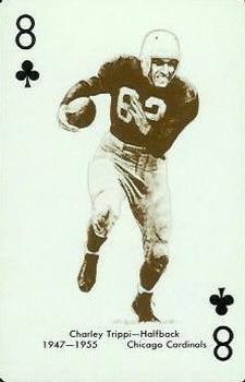 1963 Stancraft Playing Cards - Green Backs #8♣ Charlie Trippi Front