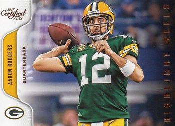 2017 Donruss Certified Cuts - Highlight Reels #21 Aaron Rodgers Front